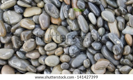 Background of sea stones. Sea.