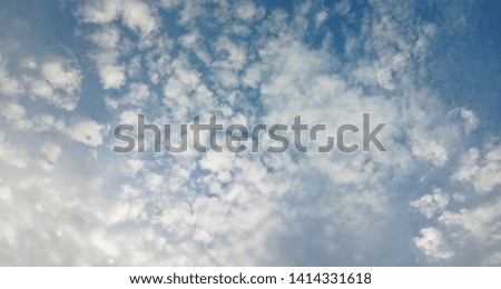 beauty blue sky with clouds background in the morning