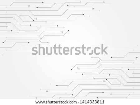 Abstract background with High-tech technology texture circuit board texture.Electronic motherboard illustration.Vector illustration. Royalty-Free Stock Photo #1414333811