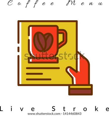 Coffee Menu Icon For Coffee Shop, For Website, Brochure, Flyer, Infographic, Logo Coffee, Presentation