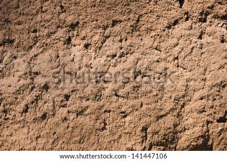 historical farm clay wall background and texture