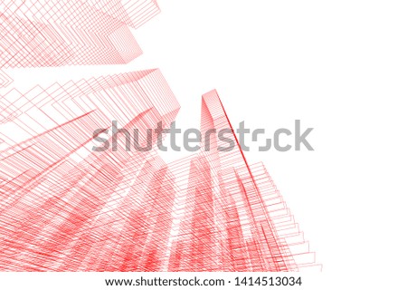 concept city architecture 3d vector illustration