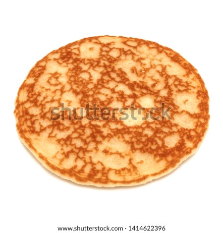 
Pancakes isolated on white background