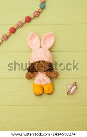 Soft crochet toy for small children