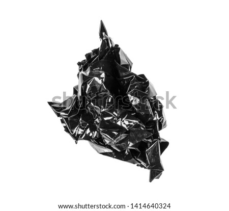 Black electrical tape isolated on white background