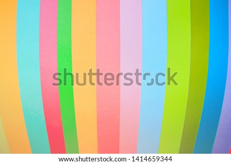 top view layout of a blank piece of paper colorful greeting card background with copy space. Pattern the concept of minimal geometry