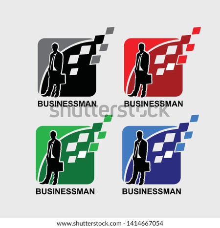 Business man financial logo inspiration 