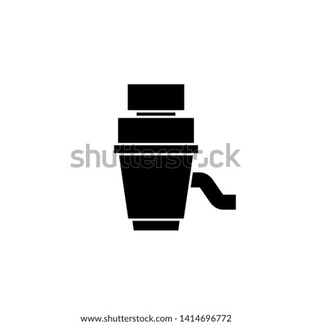 Garbage disposal unit icon. Clipart image isolated on white background