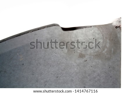 broken glass isolated on white background