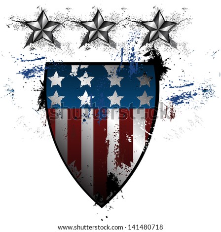 Grunge American Shield