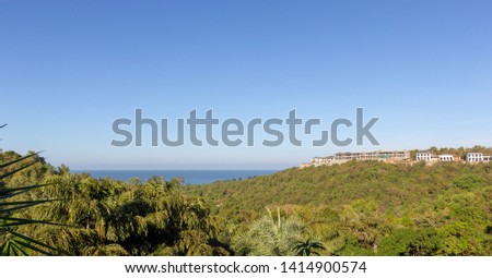 landscape of the sea and the beach. Ashwem beach view