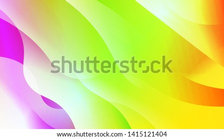 Vibrant And Smooth Gradient Soft Colors Wave Geometric Shape. Vector Illustration
