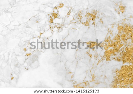 White gold marble texture pattern background with high resolution design for cover book or brochure, poster, wallpaper background or realistic business