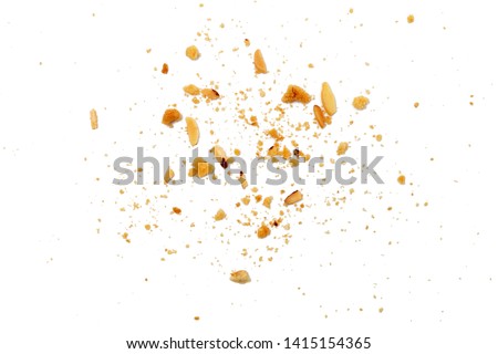 cookies crack on white background Royalty-Free Stock Photo #1415154365