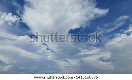 Sky background and white clouds