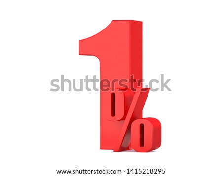 1 Percent off 3d Sign on White Background, Special Offer 1% Discount Tag, Sale Up to 1 Percent Off,big offer, Sale, Special Offer Label, Sticker, Tag, Banner, Advertising, offer Icon