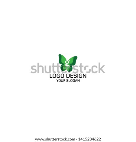 G Butterfly Logo Design Vector