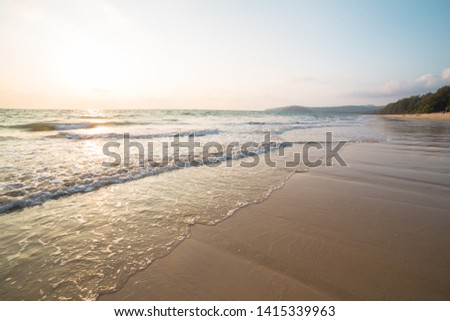 Sea scape on the beach at Thailand