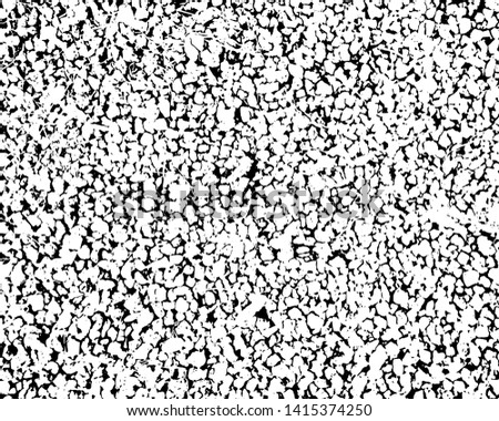 Black and white grunge urban texture vector with copy space. Abstract illustration surface dust and rough dirty wall background with empty template. Distress and grunge effect concept. 