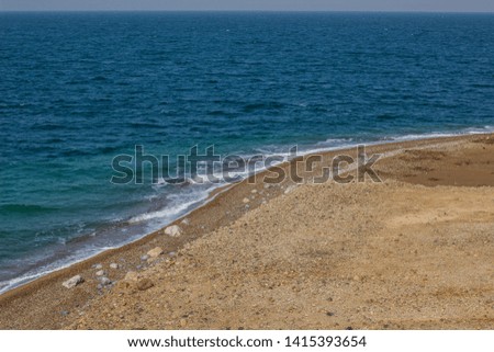 sea waterfront  and sand beach scenery landscape 