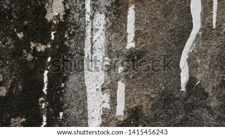 Walls and surfaces of cracks of cement