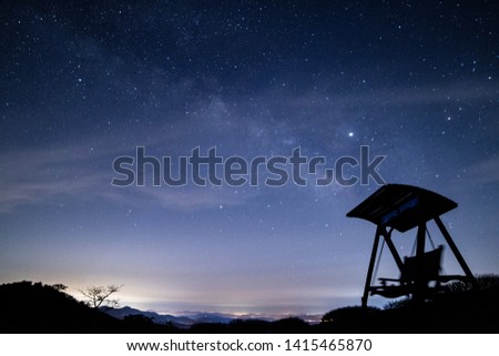 a starlit night the Milky Way (the Galaxy )