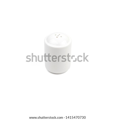 salt and pepper container white ceramic
