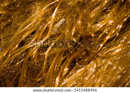 Textural image in the form of golden hair.