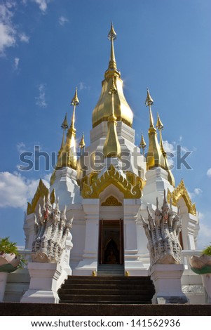 Pagoda in Tham Kuha Sawan temple,Ubon Ratchathani Province,Thailand