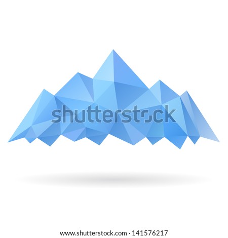 Mountains isolated on a white backgrounds Royalty-Free Stock Photo #141576217
