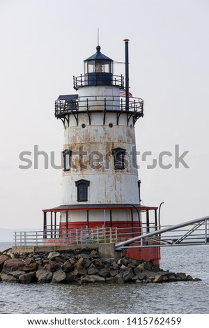 Lighthouse in Hudson Valley in New York state. 