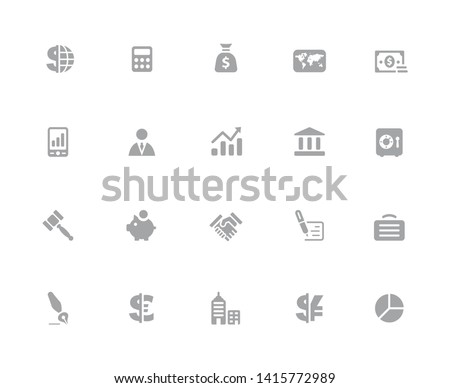 Business & Finance Icons // 32 pixels Icons White Background - Vector icons designed to work in a 32 pixel grid at ten percent.