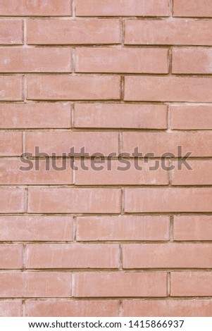 Brick wallpaper, texture. Background for creative design. There are scuffs on the aged surface.