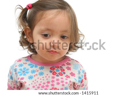Toddler with a beautiful expression (portrait). More pictures of this baby at my gallery