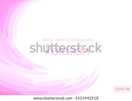 Spiral brush strokes on a white background. Vector illustration suitable for a poster, advertising booklet, title page.