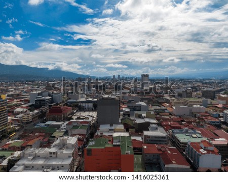 Beautiful aerial view of the City of San Jose - Costa Rica 