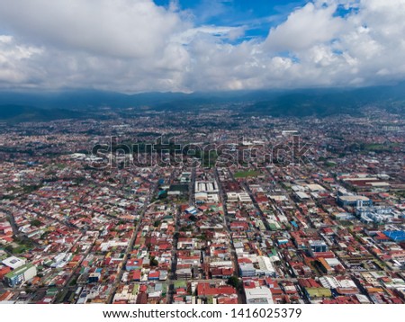Beautiful aerial view of the City of San Jose - Costa Rica 