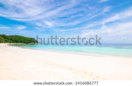 Sea and clear water beach have a holiday summer relaxing and travel bright sky koh lipe thailand