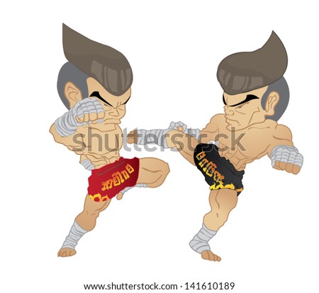 Muay thai Fighter :Knee Strike VS Roundhouse kick