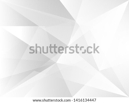 Abstract white background with geometric low poly shape. Simple and modern wallpaper