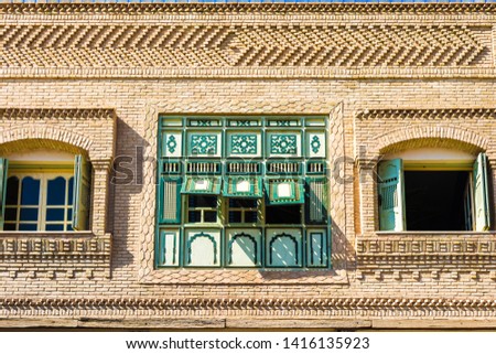 Medina quarter in Tozeur, Tunisia Royalty-Free Stock Photo #1416135923