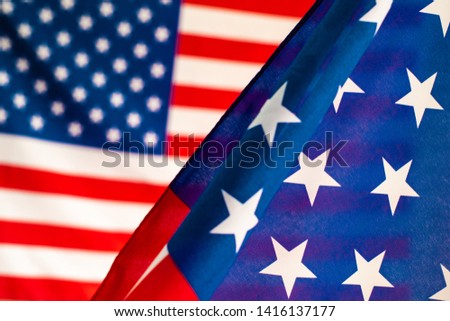 Close up american flagbackground pattern