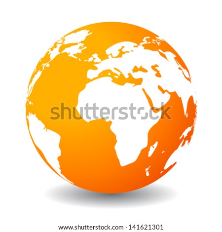 Earth icon, vector clip art