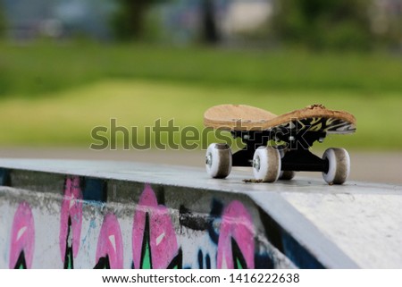 skateboard square in the park