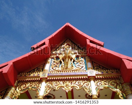 Architecture in Thai temples (Thung Loung Temple, Mae Taeng District, Chiang Mai Province, Thailand)
