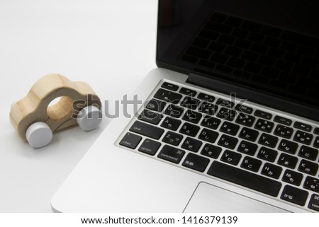 
Office work image. Laptop image
