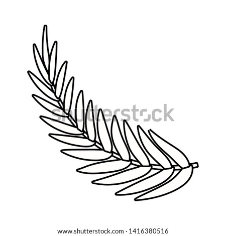 Isolated leaf design vector illustration