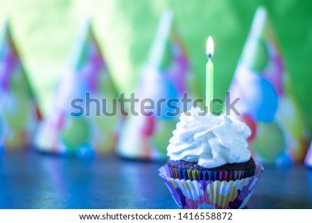 Birthday cup cake candle and more
