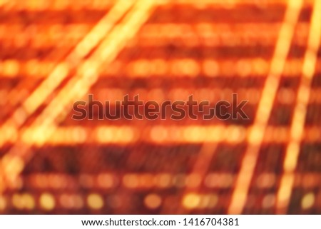 Orange light laser network texture. Abstract futuristic sci fi technology innovation concept background.