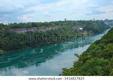A view of the gorge in Niagara Falls, Ontario